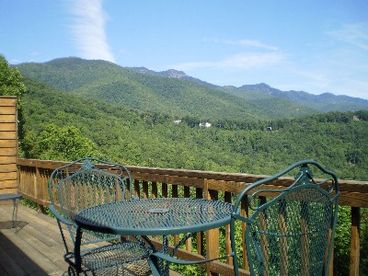This is the view from your private deck overlooking the South Toe Valley and the Black Mountain Range