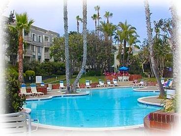 There are two pools in the complex, this is the main one.