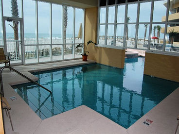 Indoor swin-thru pool