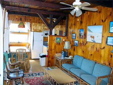 Living room is open to dining area and kitchen.