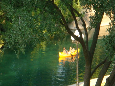 View of comal river from balcony