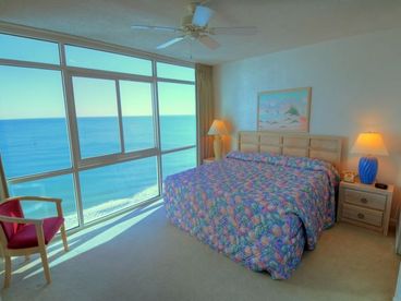 Master Bedroom With Oceanfront Balcony