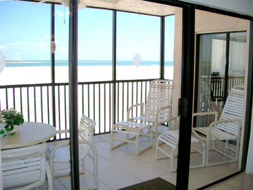 Screened Lanai Facing the Beach