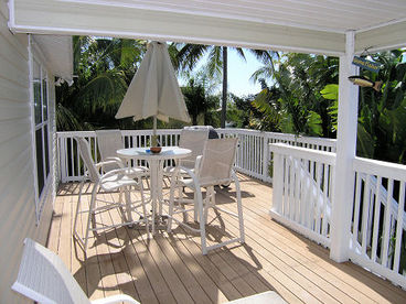 Back Deck Overlooks Pool & Waterway With Outdoor Dining & Gas BBQ Grill