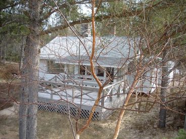 View of the Lake House front.