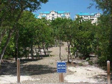 Our Beach Access in front of Island Breeze that connect to Comfort Suits and ends at Seven Stars Resort and Grace Bay
