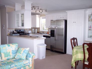 All stainless steel appliances in the kitchen!