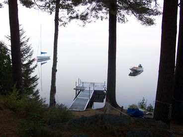 Dock for swimming and sunbathing