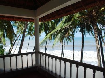 A view from the balcony of the bedroom