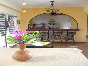 View from new dining room into kitchen.