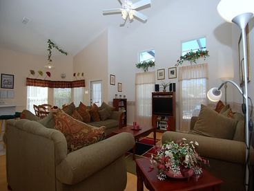 Spacious and comfy family room
