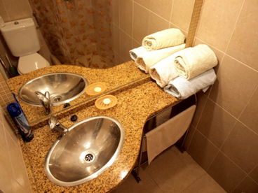 Walk in shower room and toilet. 
