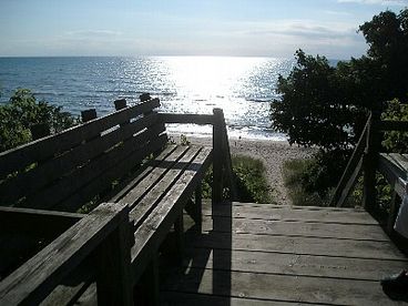 First Street Beach 5 blocks from Serenity Cottage