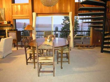With a great view of Tahoe just off the kitchen