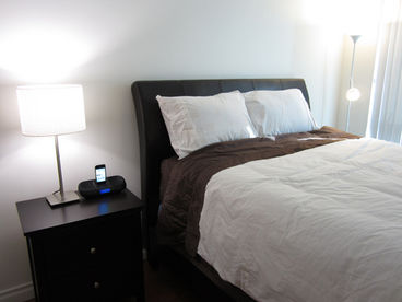 Master Bedroom with iPod/iPhone Dock