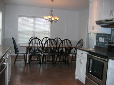 spacious dining room