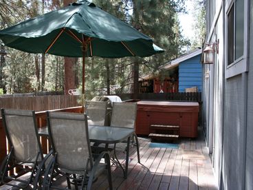 Outside Patio with BBQ and Spa