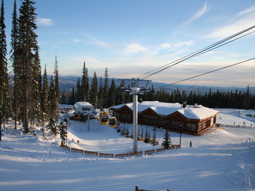 View to Happy Valley Lodge from our beautiful Southpoint condo.