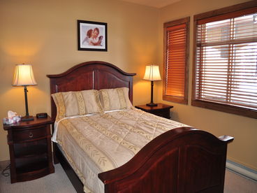 Master bedroom has ensuite bathroom complete with bench and steam shower to help relax those sore ski muscles :)