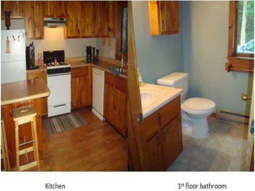 Kitchen and first floor bathroom