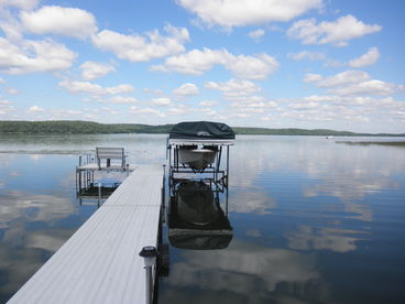 View of Kentuck Lake and pier.