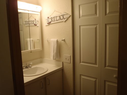 View of the Vanity area in Villa #3