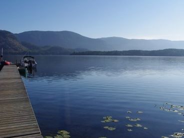 Your own private dock with lots of room for a boat.