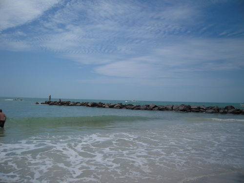 Swim and play in the crystal clear blue waters of the Gulf.