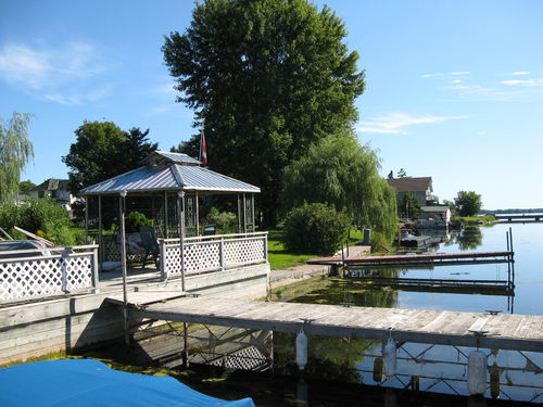 Waterfront dock and gazebo