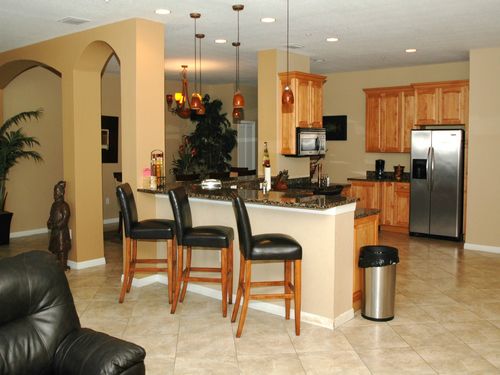 Breakfast bar and stools