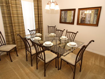 Dining room table and area, separate from the breakfast area.