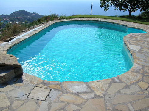 private pool in front of Capri Island in a villa located in Massa Lubrense close to Sorrento and Positano