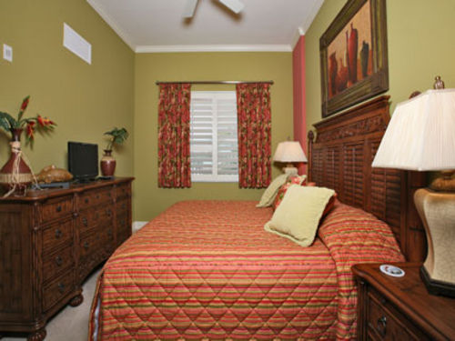 This is the master bedroom with king bed and ensuite bathroom.