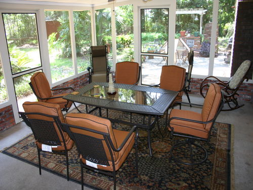 screened-porch area for enjoyment day and night