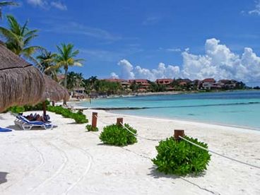 Beach in front of condo