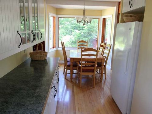 Kitchen open to dining room!