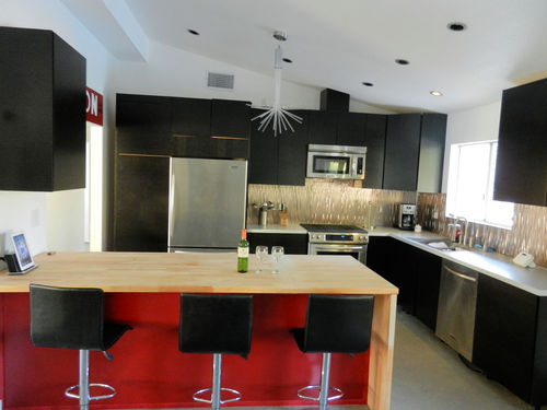 Chef\'s kitchen with stainless steel appliances and best view in the house to enjoy a home cooked meal.