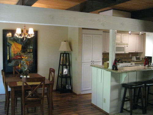 Kitchen and dining area