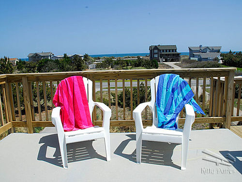 Beautiful ocean views from the top deck.