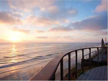 Your deck is long, and wraps around, for a fantastic ocean view