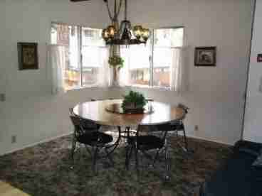 Pleanty of room for whole family in this roomy dining area directly off the kitchen
