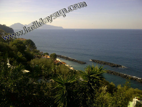 isle of capri view and ocean view in amalfi coast villa