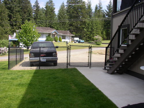 Fenced & gated back yard