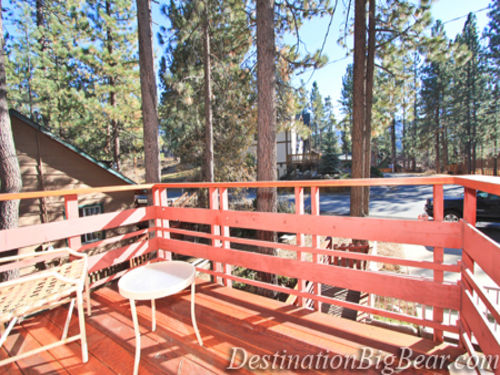 A deck perfect for relaxing and taking in the fresh mountain air.