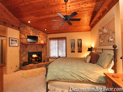 The master bedroom speaks for itself when you enter the room