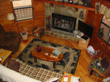 view of great room from loft