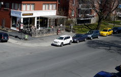 Sherbrooke Street West Second Cup near Concordia University\'s Loyola campus