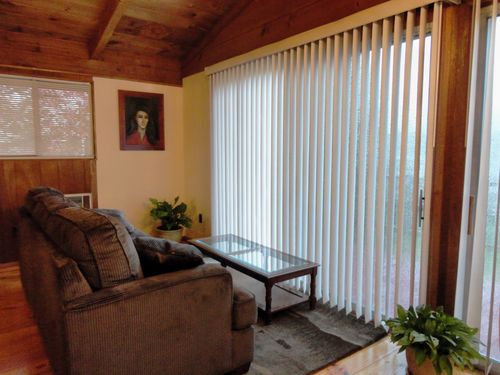 Living room on 2nd floor with ocean view.