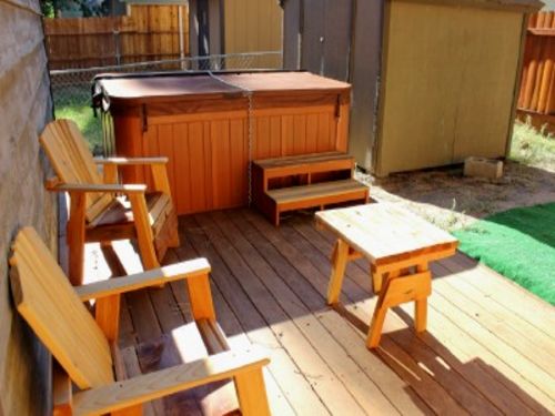 Hot Tub on back deck 