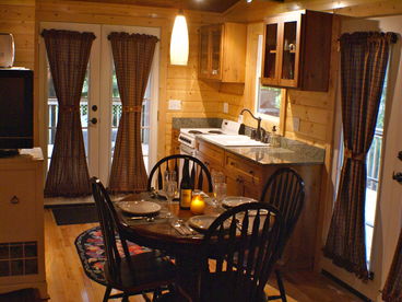 Custom kitchen cabinets with granite countertops
